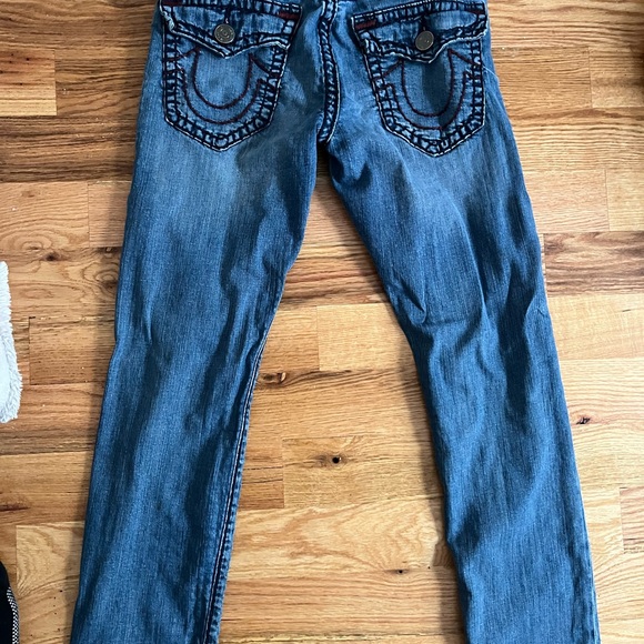 True Religion Denim with Black Leather Patch - Picture 4 of 4